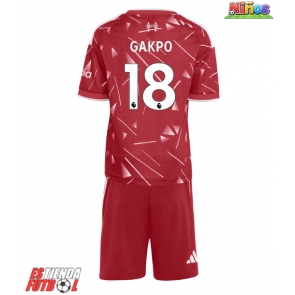 Liverpool Cody Gakpo #18 Primera Equipación Niños 2026-27 Manga Corta (+ Pantalones cortos)